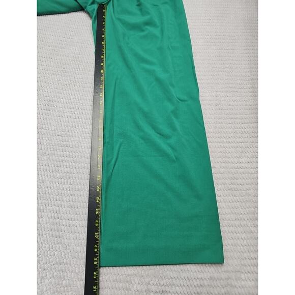 Loft Pants Womens 6 The Peyton Trouser Pleated Wide Leg Green - Picture 2 of 10